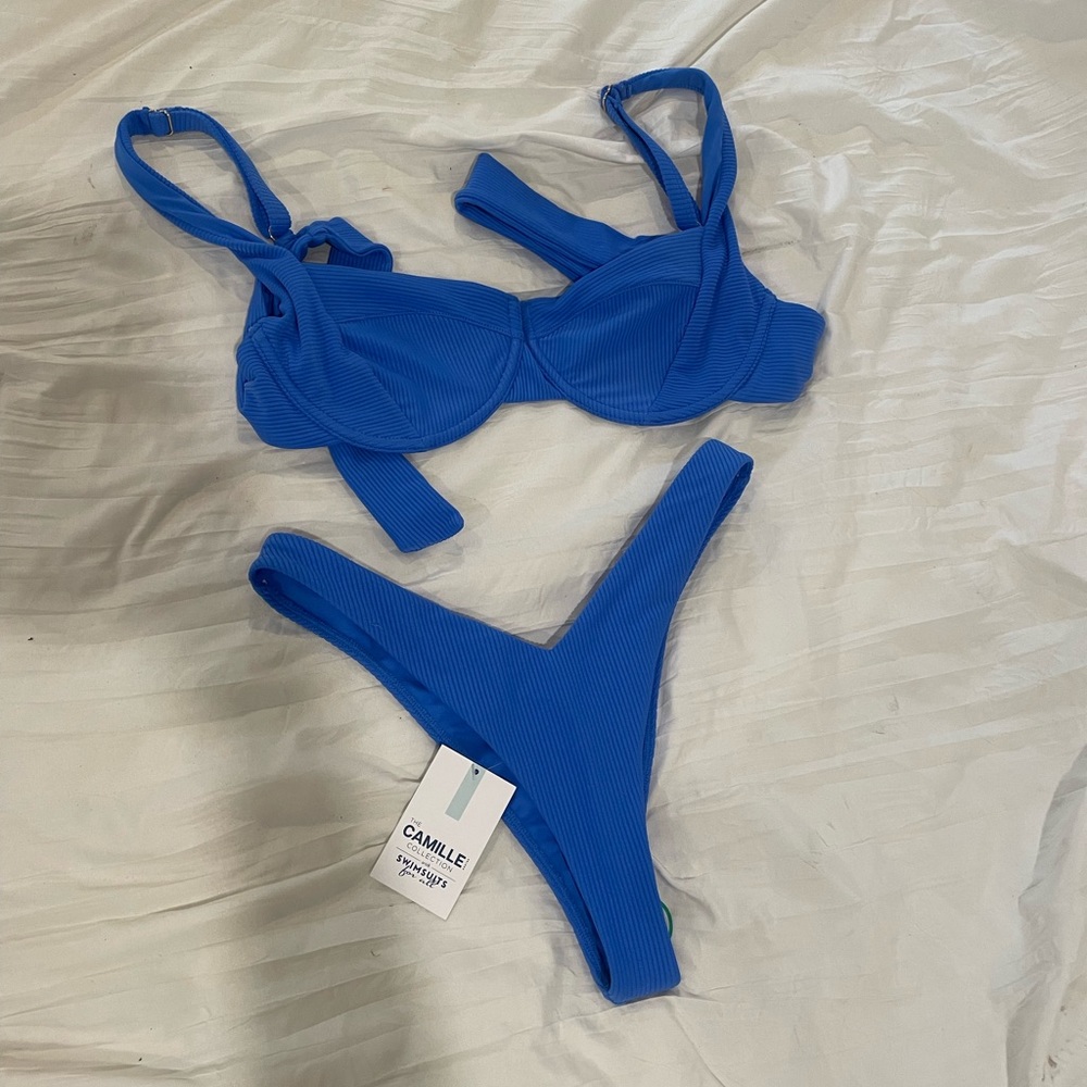 Blue bikini
